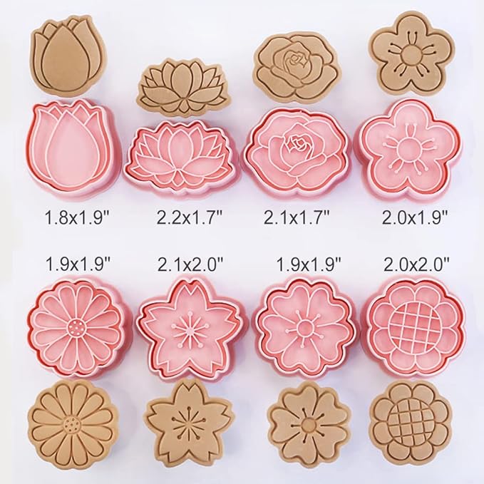 8 Pcs Cookie Cutters Set 3D Holiday Cookie Cutters - Image 6