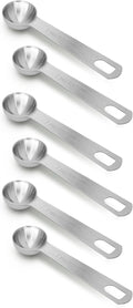 6 PCS 1 Teaspoon Stainless Steel Single Measuring Spoon by AUOIKKHOMEGARDEN