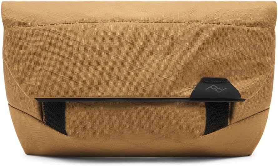 Peak Design Field Pouch V2, Coyote, 2-in-1 Organizer and Sling Bag, Adjustable Shoulder Strap and Integrated Belt Loops, Weatherproof Nylon Canvas, Organizer Pouch or Carry Bag for Men and Women