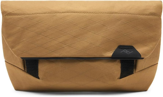 Peak Design Field Pouch V2, Coyote, 2-in-1 Organizer and Sling Bag, Adjustable Shoulder Strap and Integrated Belt Loops, Weatherproof Nylon Canvas, Organizer Pouch or Carry Bag for Men and Women