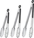 3 PCS Kitchen Tongs Set, Stainless Steel by Unknown