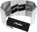 Camp Stove Windscreen, Ohuhu Camping Stove Windscreen 8/10/12 Plates Aluminum by Ohuhu