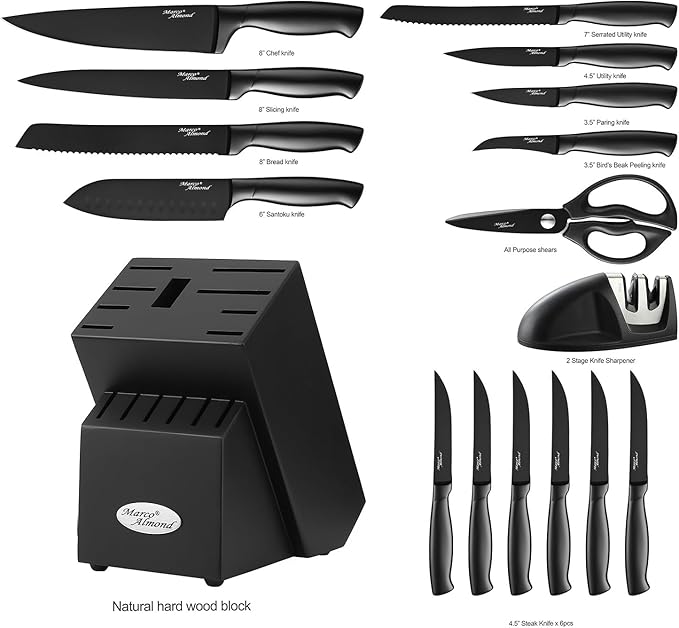 Marco Almond® Kitchen Knife Set - Image 6