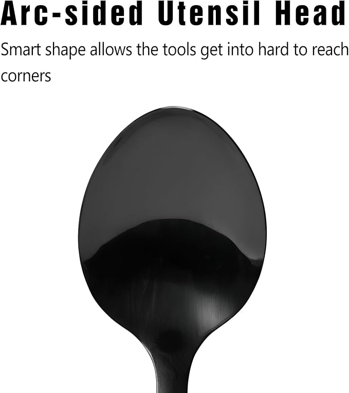 304 Stainless Steel Cooking Spoon, 14 Inch Solid Basting Spoon - Image 3