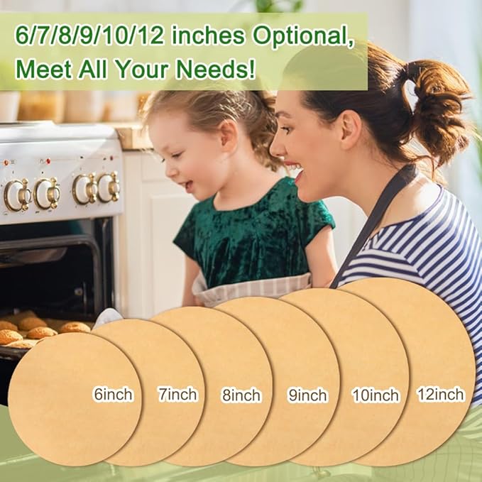 BOYAN 12 Inch Parchment Paper Rounds, Non Stick Parchment Paper - Image 8