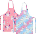 2 Pack Kids Apron, Cute Cooking Aprons, Waterproof Art Apron by XLSXEXCL
