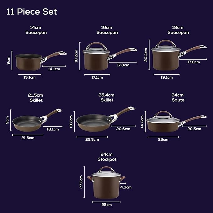 Circulon Symmetry Dishwasher Safe Hard Anodized Nonstick Cookware Pots and Pans - Image 9