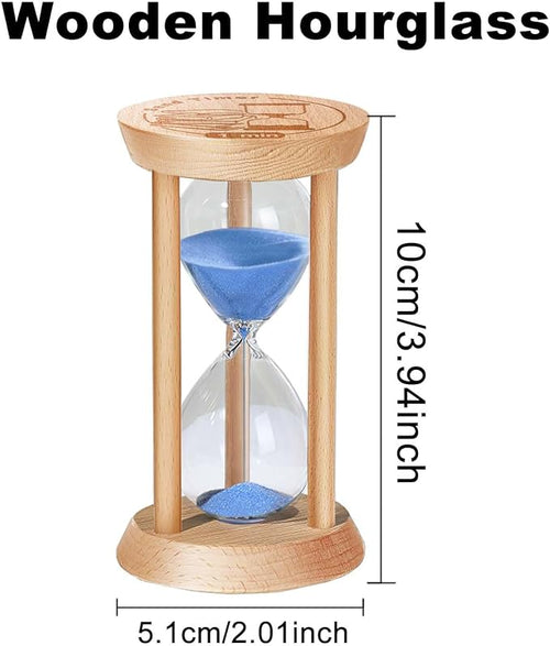 10 Minute Sand Timer, 10 Min Wooden Hourglass, Wood Mini Sand Clock, Ten Minute - Image 2