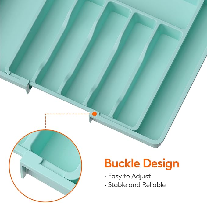 Lifewit Silverware Drawer Organizer, Expandable Utensil Tray - Image 4