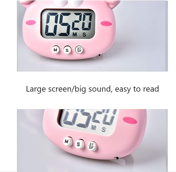 Kitchen Timer, Cute Cartoon Animal Countdown Timer, Digital Cooking Timer - Image 2