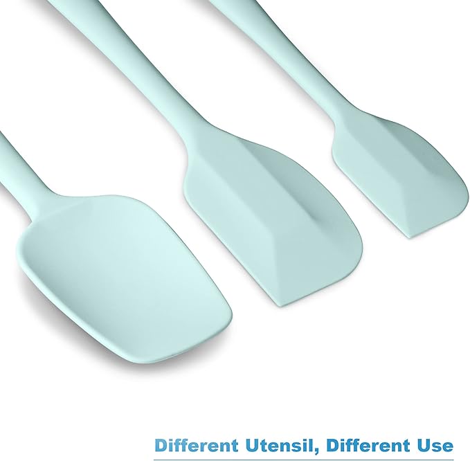 Silicone Spatula 3‑Piece Set Heat Resistant 600°F Non‑Stick Rubber Spatulas - Image 6