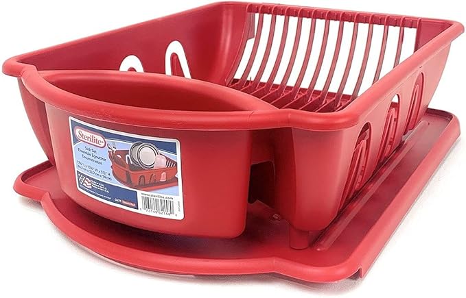 2pc ultra sink set red by Sterilite