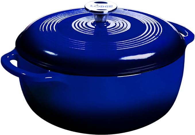 Lodge 3 Quart Enameled Cast Iron Dutch Oven by Lodge