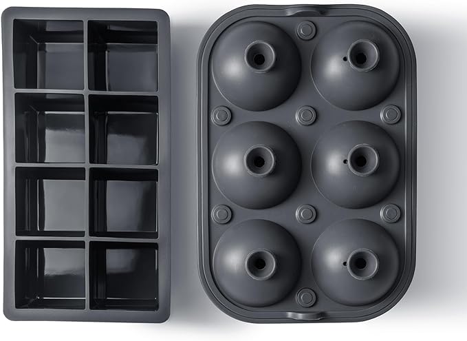 Ice Cube Molds – Large Silicone Ice & Sphere Mold Combo - Image 6