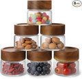 6-Pack 4 fl oz Stackable Airtight Glass Jars – Small Mason Jars designed by Unknown
