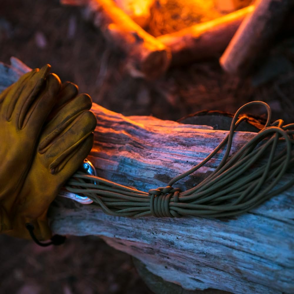 TOUGH-GRID 750 Paracord Rope Nylon Parachute Cord, Made in USA Survival Kit, Outdoor Adventures, Camping, Tactical Gear & Emergency Supplies, Military Type IV Mil-Spec