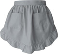 Women’s Waist Aprons with White Pockets Half Server Home Waitress Vintage by CBTRFashion