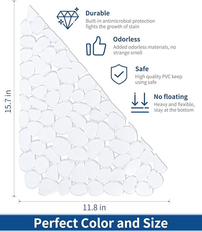 Bligli Pebble Sink Mat for Stainless Steel/Ceramic Sinks, PVC Eco-friendly Sink - Image 2