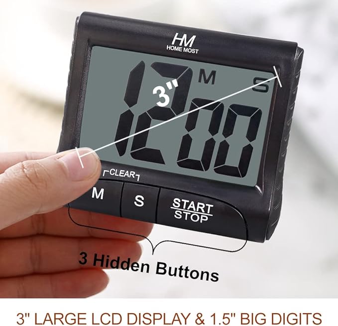 2-Pack Large Display Kitchen Timer - Image 2