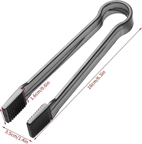 10 Pcs Plastic Buffet Serving Tongs, 6.3 Inches - Image 2