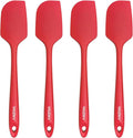 4 Pcs Silicone Spatula Set, 11.4 In, 600°F Heat Resistant Rubber Spatulas by Unknown