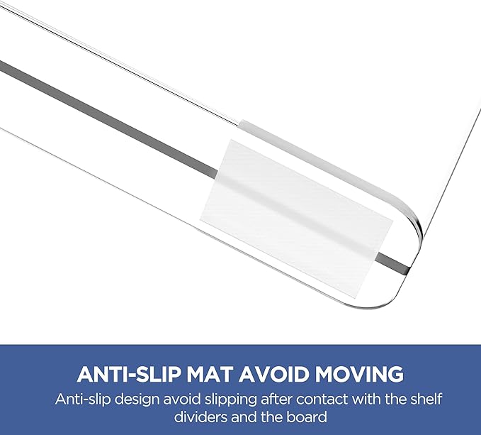 16 Pack 12 Inches Clear Shelf Dividers - Image 3