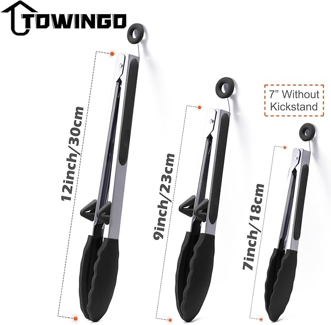 Silicone Kitchen Tongs, Food Grade Small Tong, Mini Serving Tong - Image 4