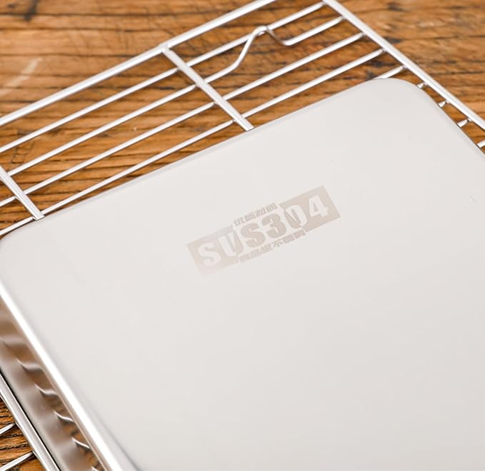 Extra Small Serving Tray in Bulk Stainless Steel 304 Little Tiny Baking Sheet - Image 4