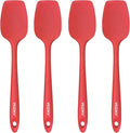 4 Pcs Silicone Spoon Spatula Set, 11.4 In, Food Grade Rubber Spatulas by Unknown