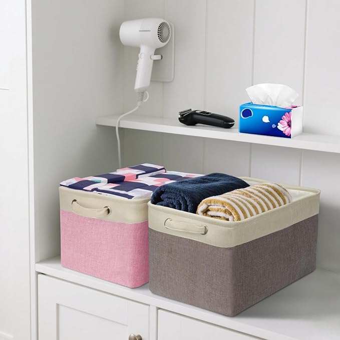 BALEINE 2 Pack Fabric Closet Storage Bins - Image 9