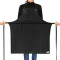 ROTANET Stripe Stretch Apron for Men Women Chef Big and Tall Large Striped by ROTANET
