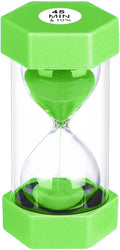 Hourglass 45 Minute Sand Timer, Colorful Hour Glass Sandglass by YLTIMER