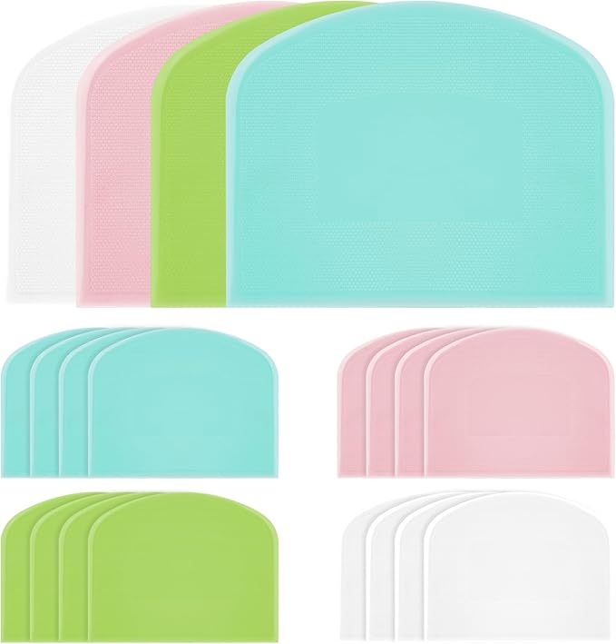 20 Pcs Plastic Dough Scraper, Sourdough Bread Baking Supplies, Baking Bench by Unknown