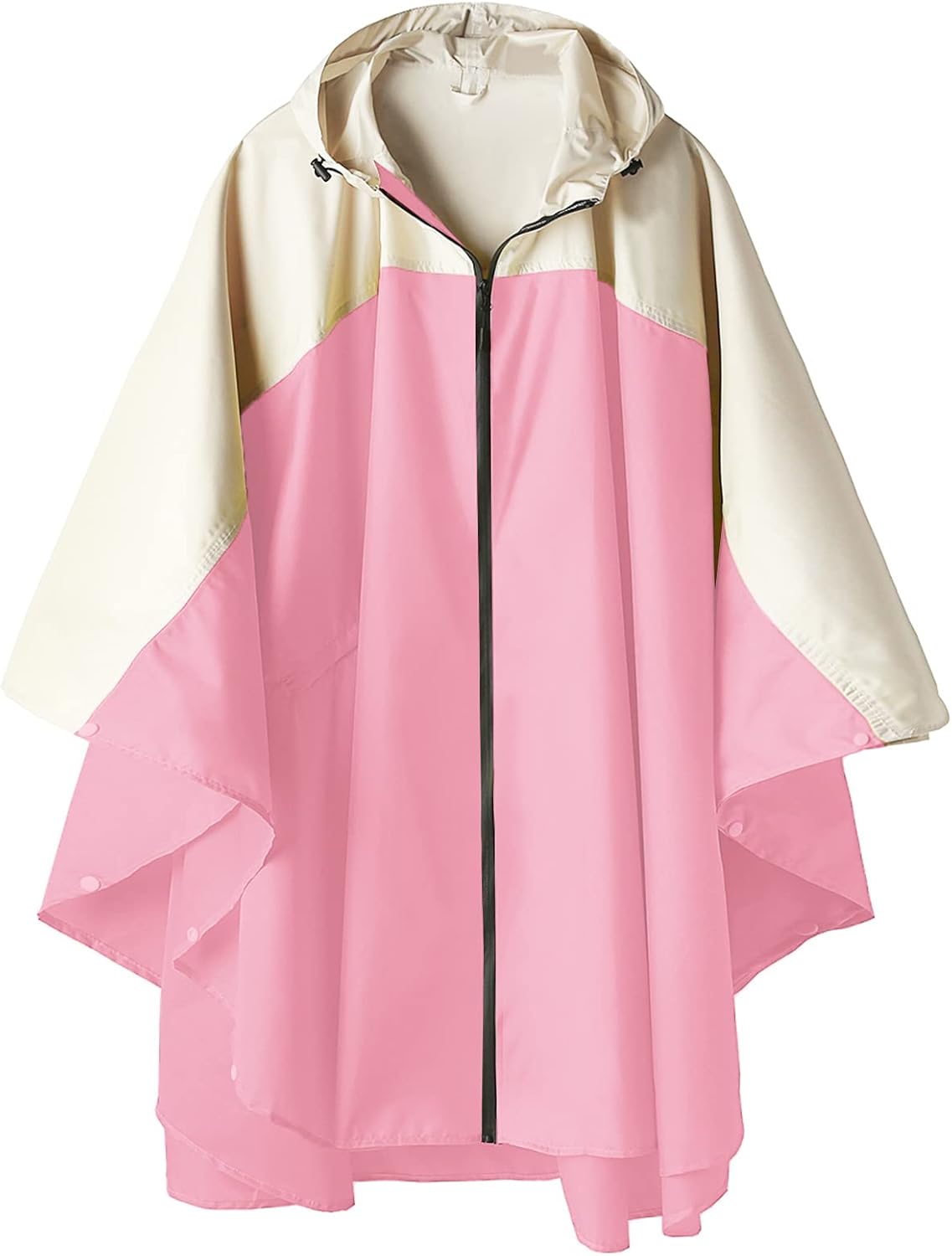 SaphiRose Unisex Rain Poncho Hooded Waterproof Raincoat for Adults Women