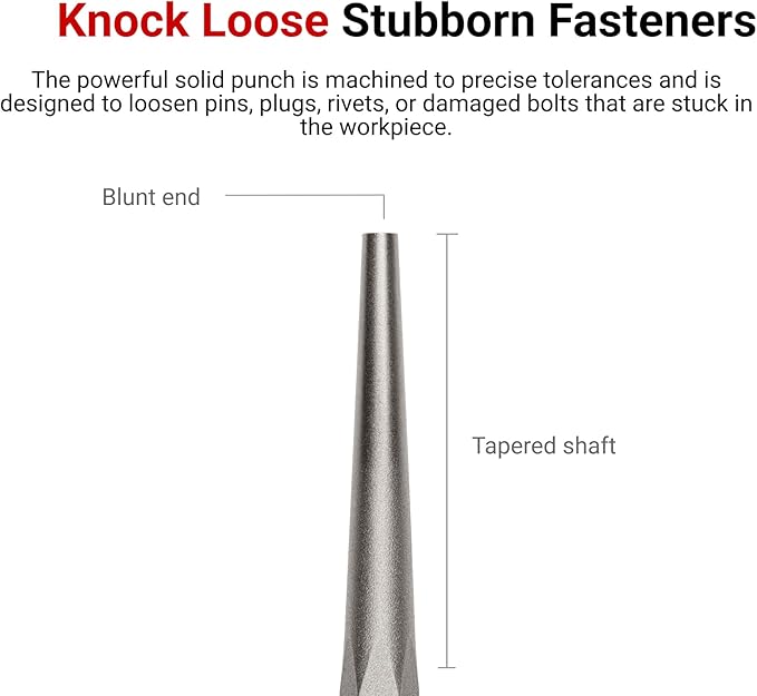 TEKTON 1/4 Inch Solid Punch | 66077 | Made in USA - Image 2