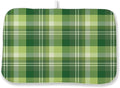 St. Patrick's Day Dish Drying Mat 18 x 24 Inch Green Buffalo Plaid Drying Mat by Sorktse