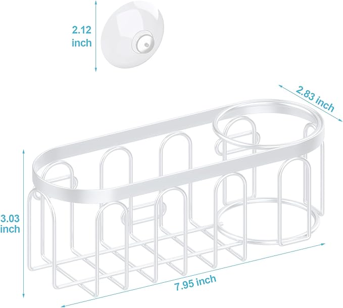 2-in-1 Sponge Holder for Kitchen Sink, Sink Caddy Kitchen Sink Organizer - Image 2