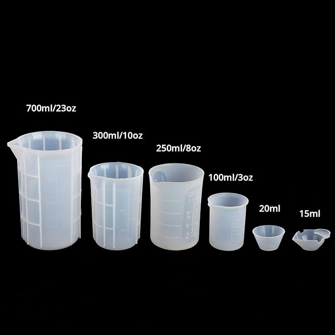 Gartful 700ml Extra Large Silicone Measuring Cups, Resin Mixing Cups - Image 5