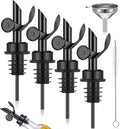 Tioncy 4 Pieces Weighted Stainless Steel Pourers Olive Oil Spout Olive Oil by Tioncy