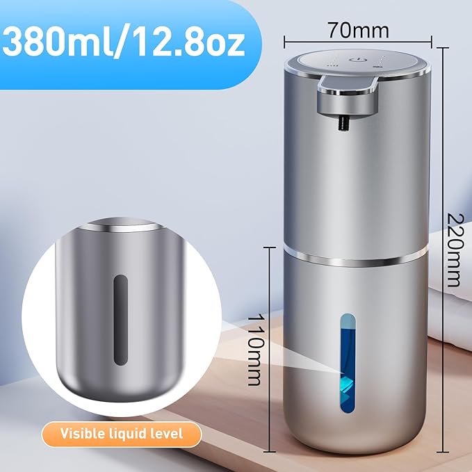 Fantictas Automatic Foaming Soap Dispenser Foaming Hand Sanitizer Touchless - Image 5
