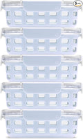 Ello Duraglass 3.4 Cup Meal Prep Sets 10Pc, 5 Pack Set- Glass Food Storage by Ello