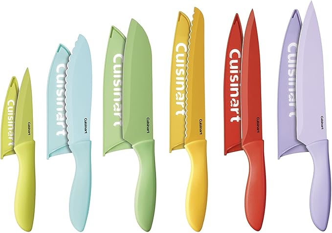 Cuisinart 12-Piece Kitchen Knife Set, Advantage Color Collection by Cuisinart