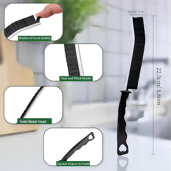 2 Pcs Crevice Cleaning Brush Hard Bristle Gap Brush Multifunctional - Image 4
