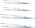 Yaomiao 4 Packs 12 Inch 10 Inch Bar Tweezers Silver Cocktail Tongs Long Garnish by Yaomiao