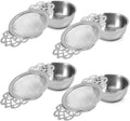 Picowe 4 Pack Tea Strainer Bowl, Stainless Steel Sliver Tea Strainers by Picowe
