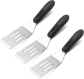 3 Pieces Small Metal Spatula Set, Mini Stainless Steel Serving Spatulas by Kunovo