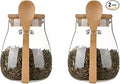 Airtight glass jar storage container by DNIENKGE
