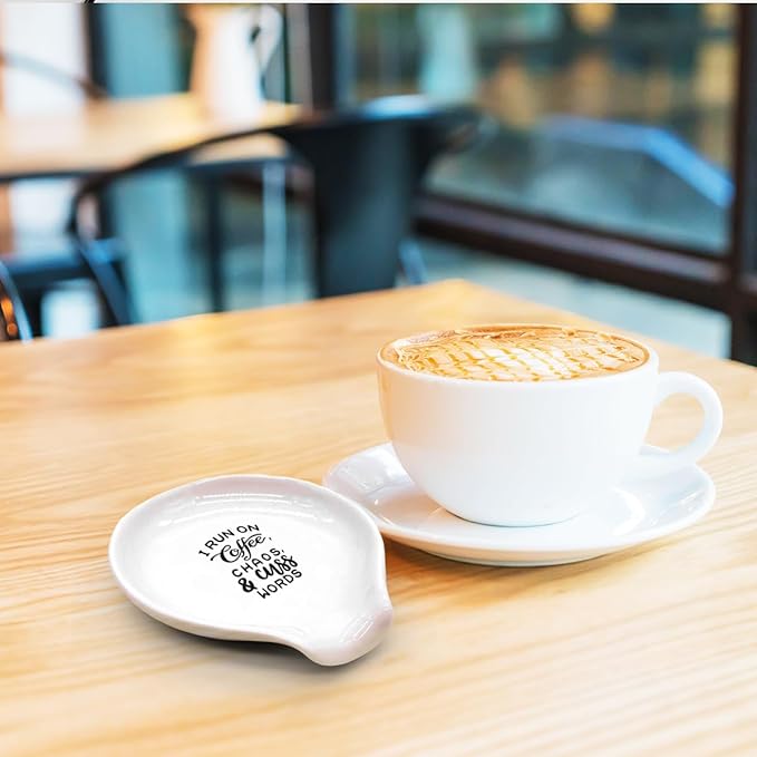 Funny Coffee Spoon Holder-Coffee Spoon Rest-Cafe Bar Station Accessories-I Run - Image 7