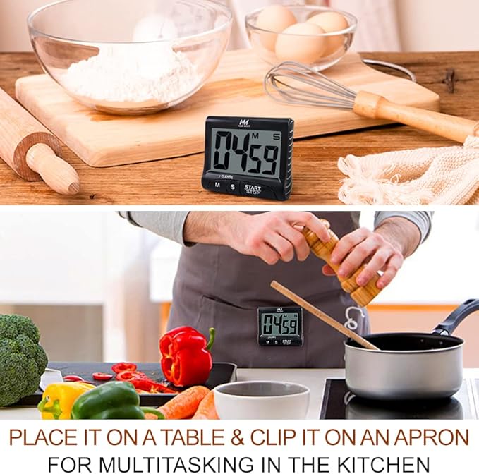 2-Pack Large Display Kitchen Timer - Image 4