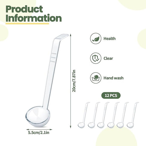 12 Pcs 1 Oz Small Ladle 7.87 Inches Mini Ladles - Image 2